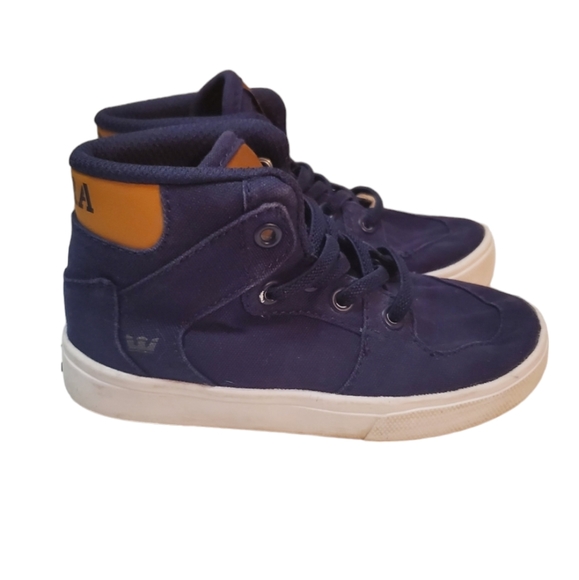 Supra Toddler 6 Navy Sneakers - Picture 1 of 5